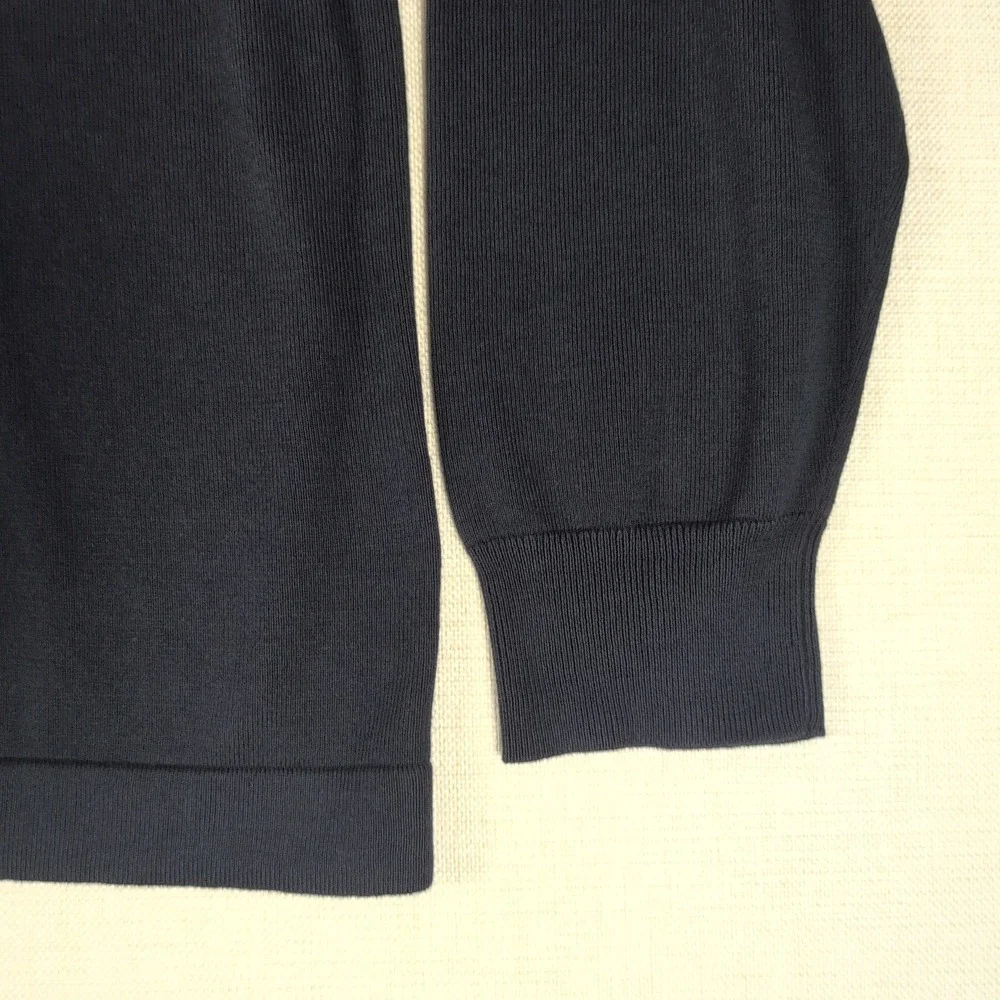 J.Crew Cotton Crewneck Sweater XXL Navy Blue Minimalist Classic Preppy NWT